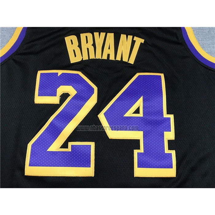Camiseta Los Angeles Lakers Kobe Bryant NO 24 Earned 2020-21 Negro